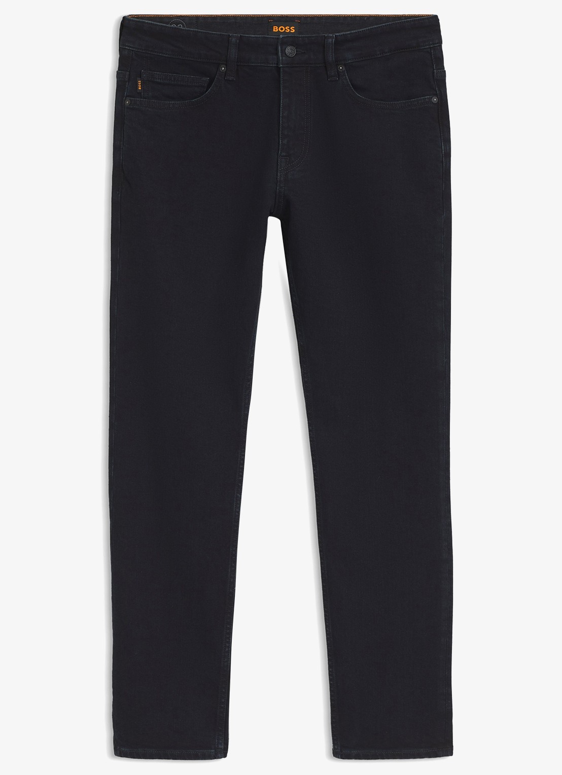 BOSS Slim fit jeans met steekzakken - voorkant 2 blauw