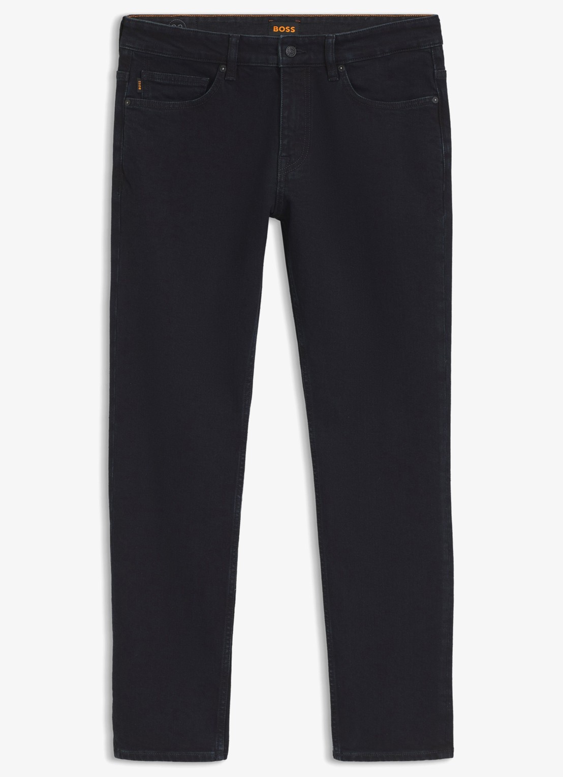 BOSS Slim fit jeans met steekzakken - voorkant 5 blauw