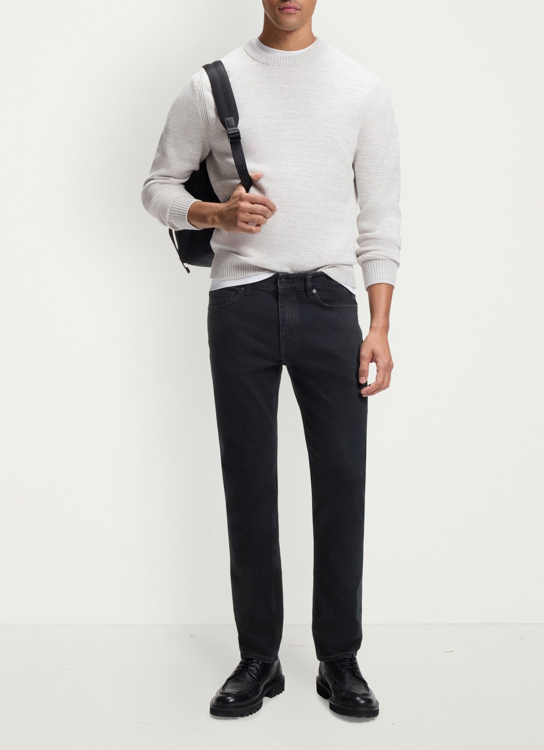 BOSS Slim fit jeans met steekzakken - voorkant 6 blauw