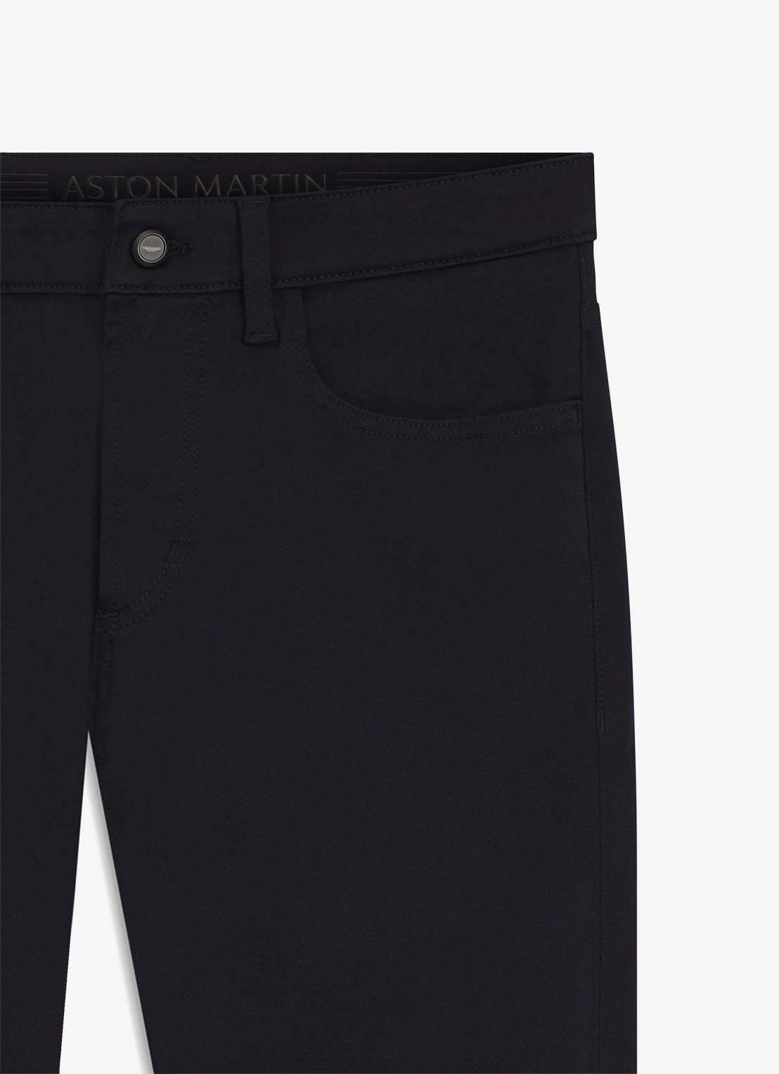BOSS Slim fit jeans met steekzakken - detail 2 zwart