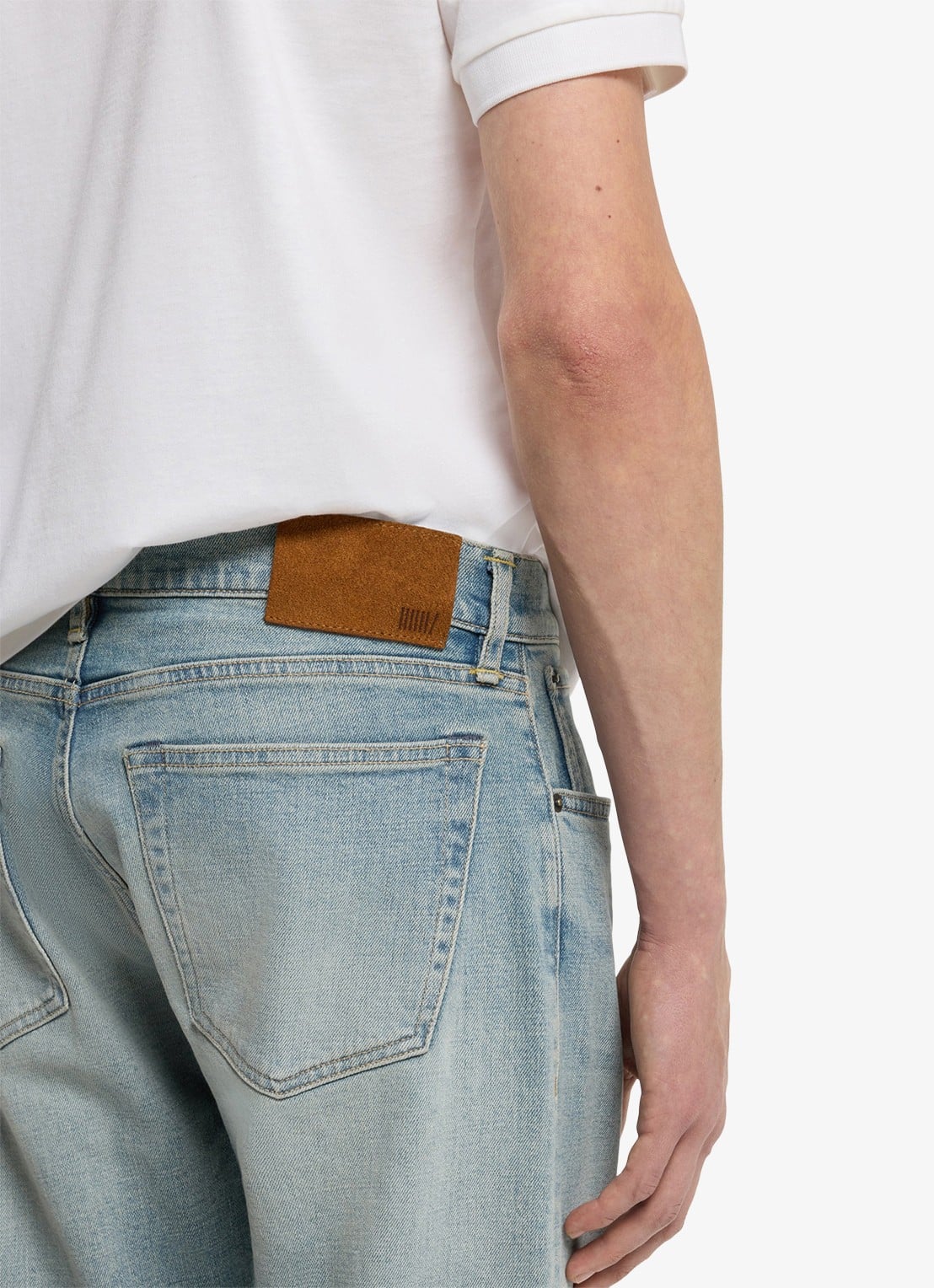 BOSS Slim fit jeans met stretch en medium wassing - detail 5 turquoise/aqua-443 / blauw