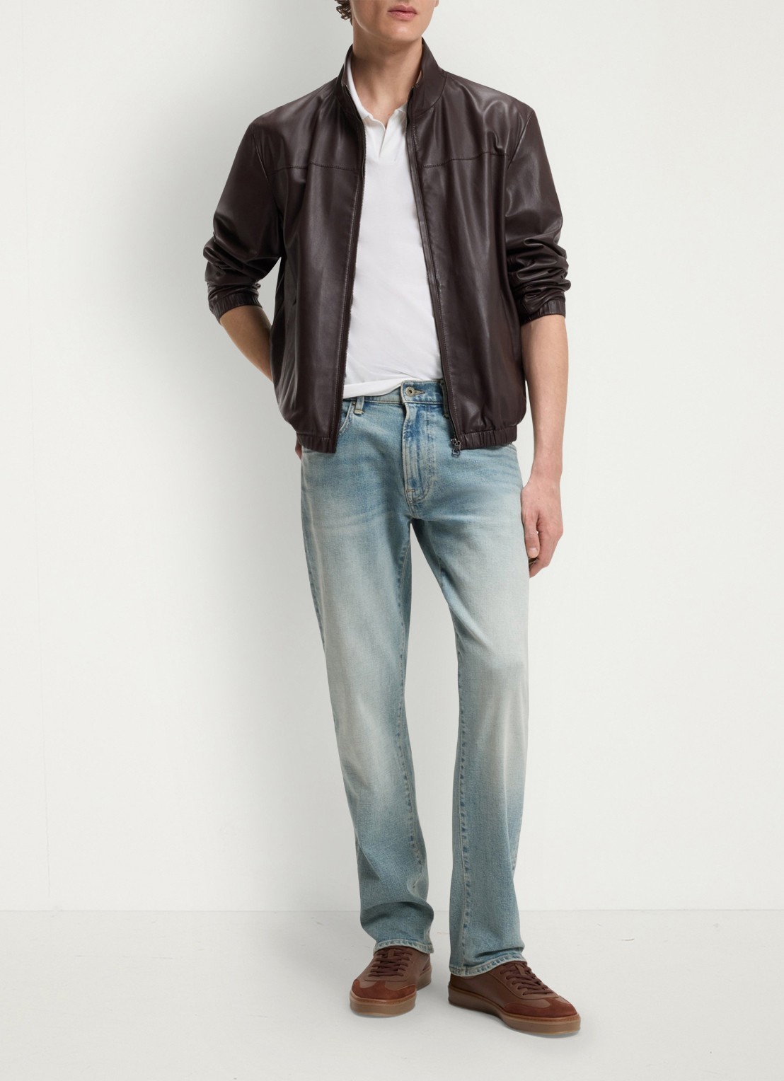 BOSS Slim fit jeans met stretch en medium wassing - voorkant 3 turquoise/aqua-443 / blauw