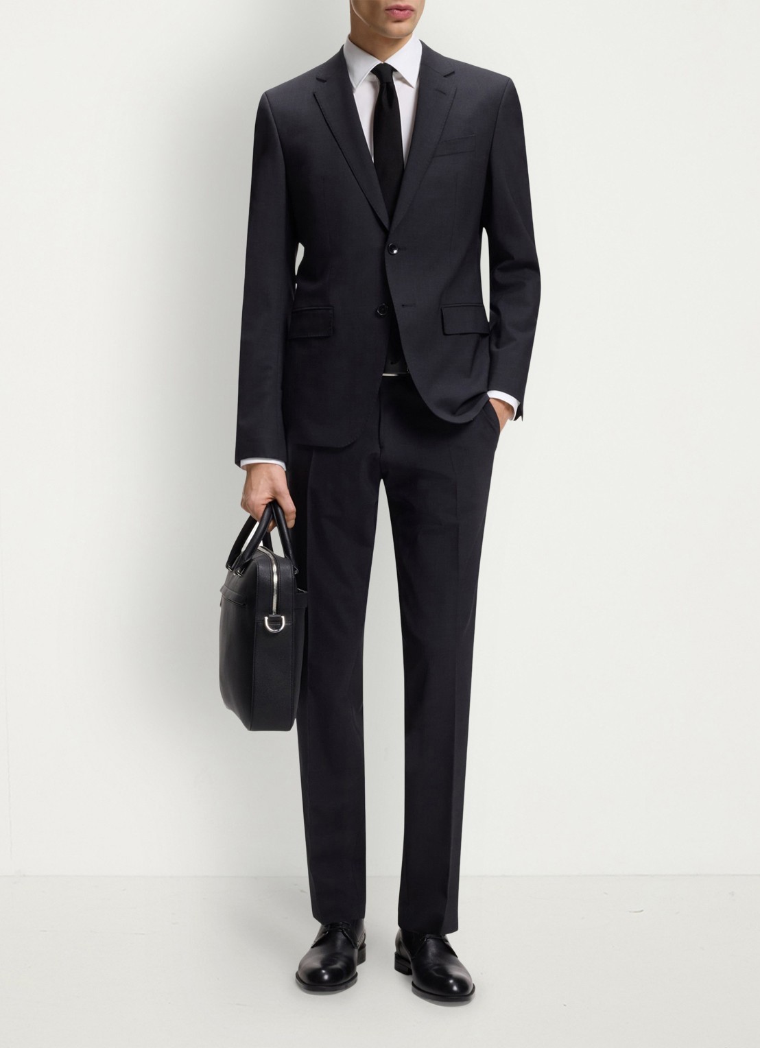 BOSS Slim-fit overhemd in gemakkelijk te strijken katoenen popeline met stretch - voorkant 2 white-100 / wit