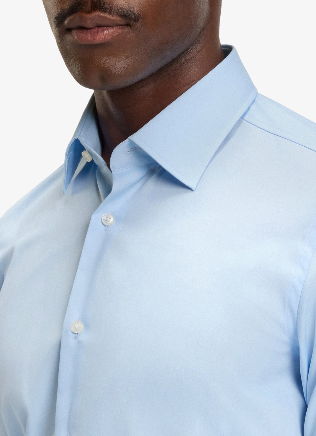 BOSS Slim-fit overhemd in gemakkelijk te strijken katoenen popeline met stretch - detail 2 light/pastel blue-452 / blauw