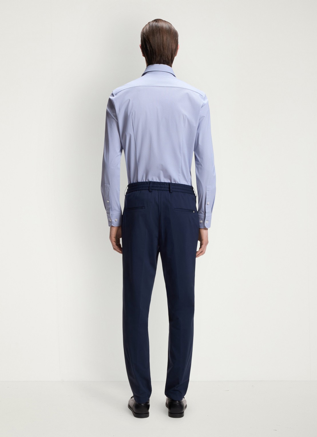 BOSS Slim fit overhemd met grafische print - detail 4 light/pastel blue-452 / lichtblauw