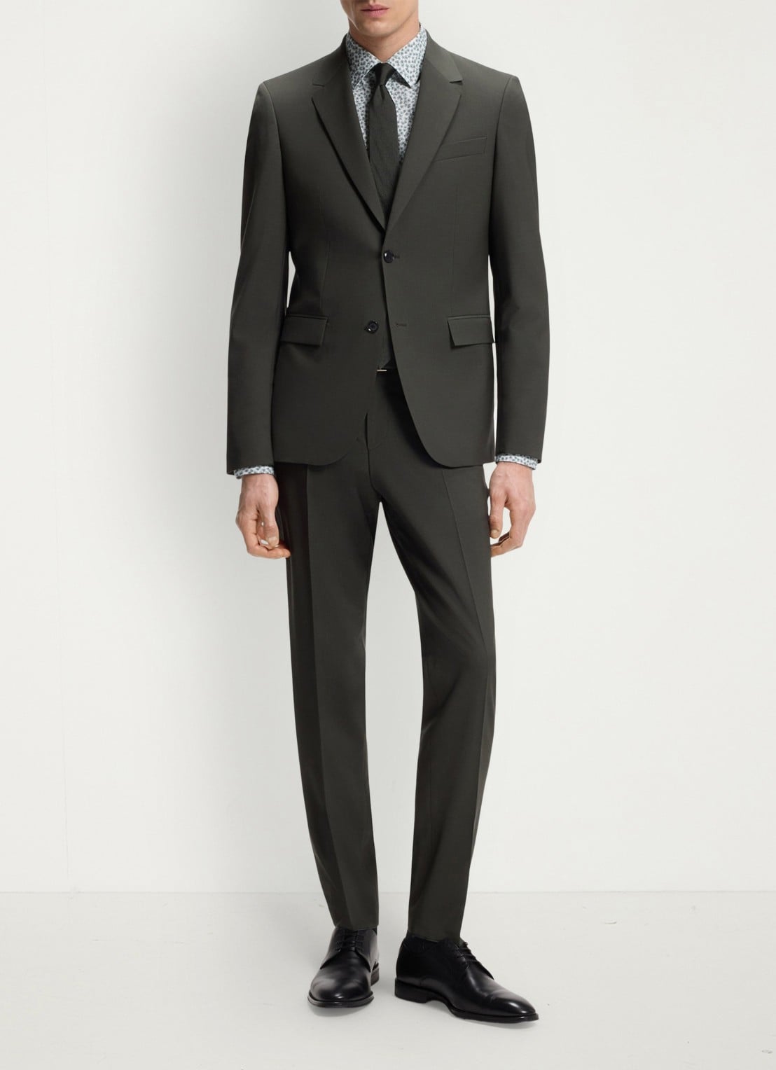BOSS Slim fit overhemd met print - voorkant 3 groen