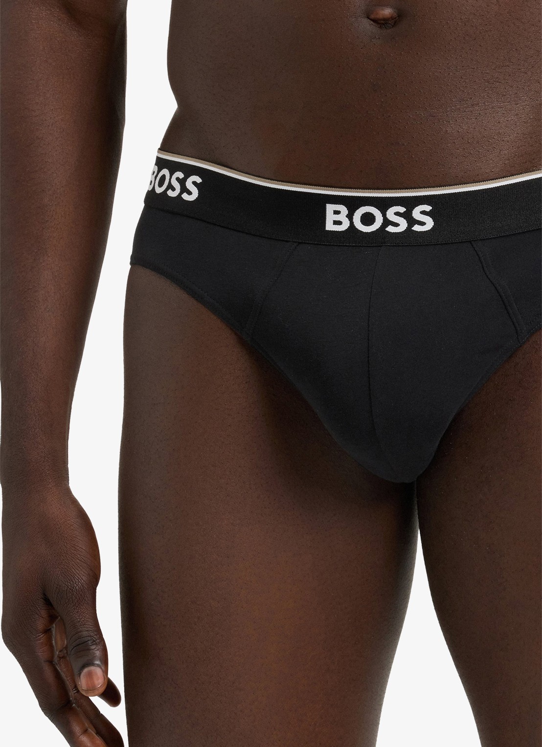 BOSS Slip met logoband in 3-pack - detail 4 zwart