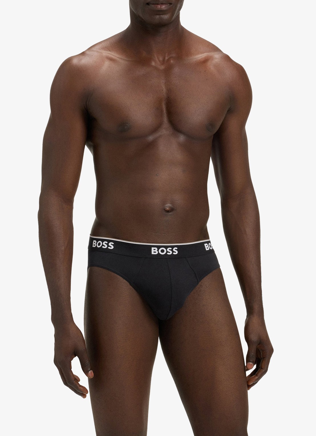 BOSS Slip met logoband in 3-pack - voorkant 2 zwart