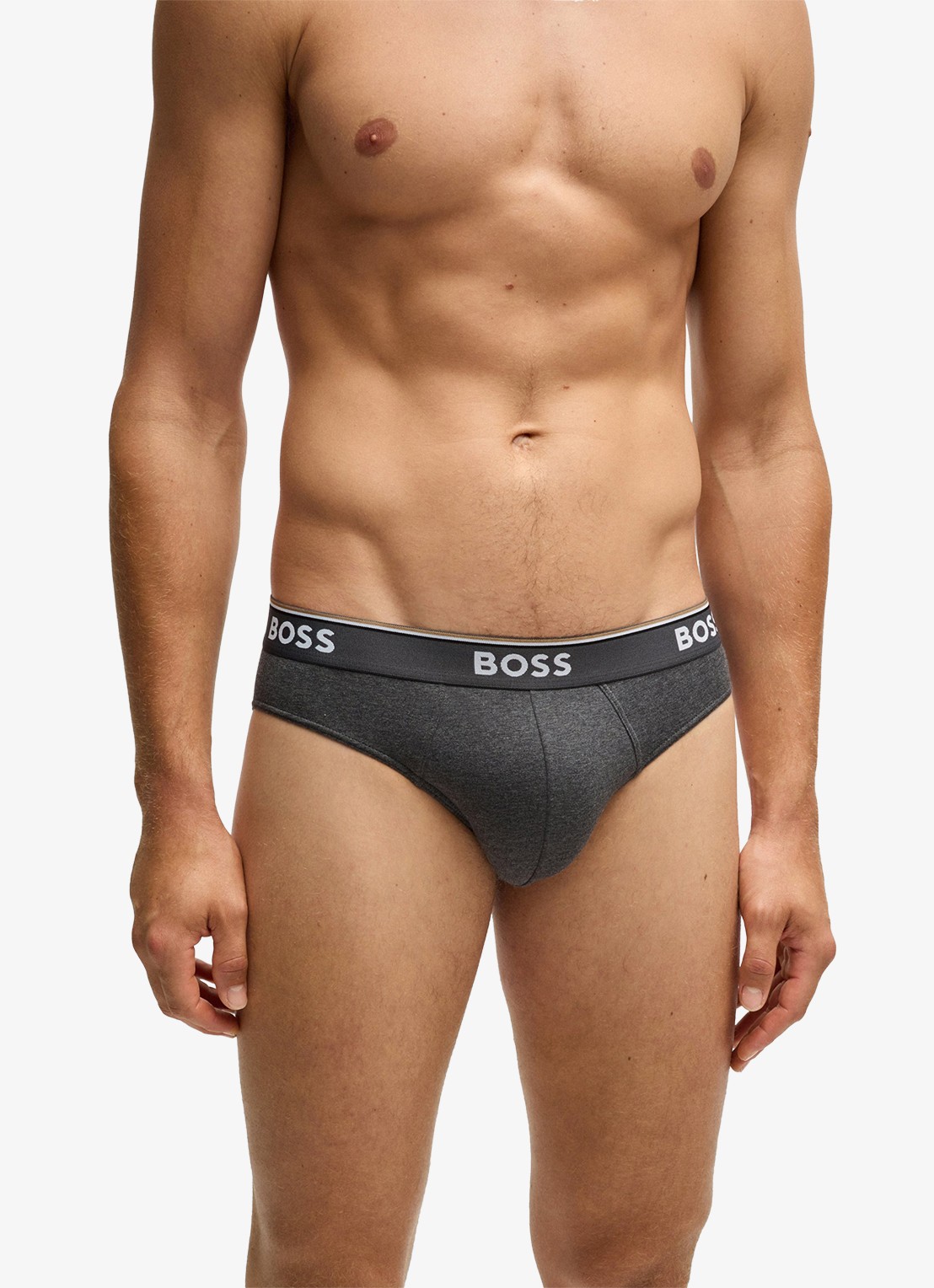 BOSS Slip met logoband in 3-pack - detail 3 grijs