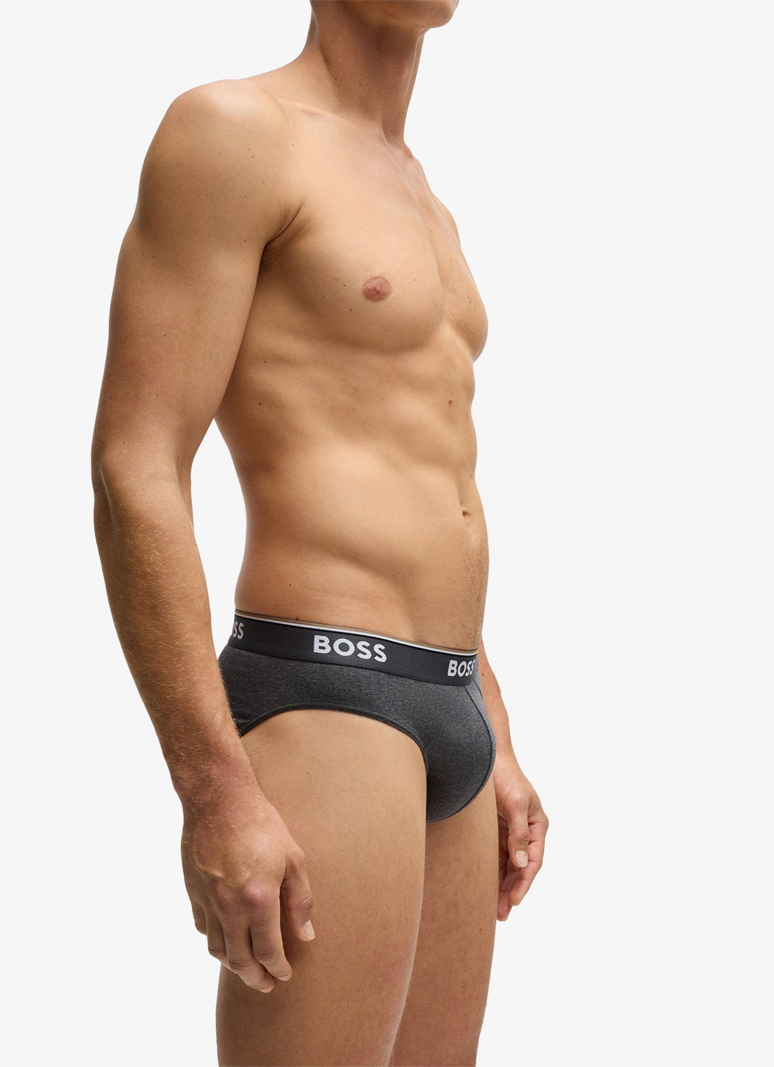 BOSS Slip met logoband in 3-pack - detail 4 grijs