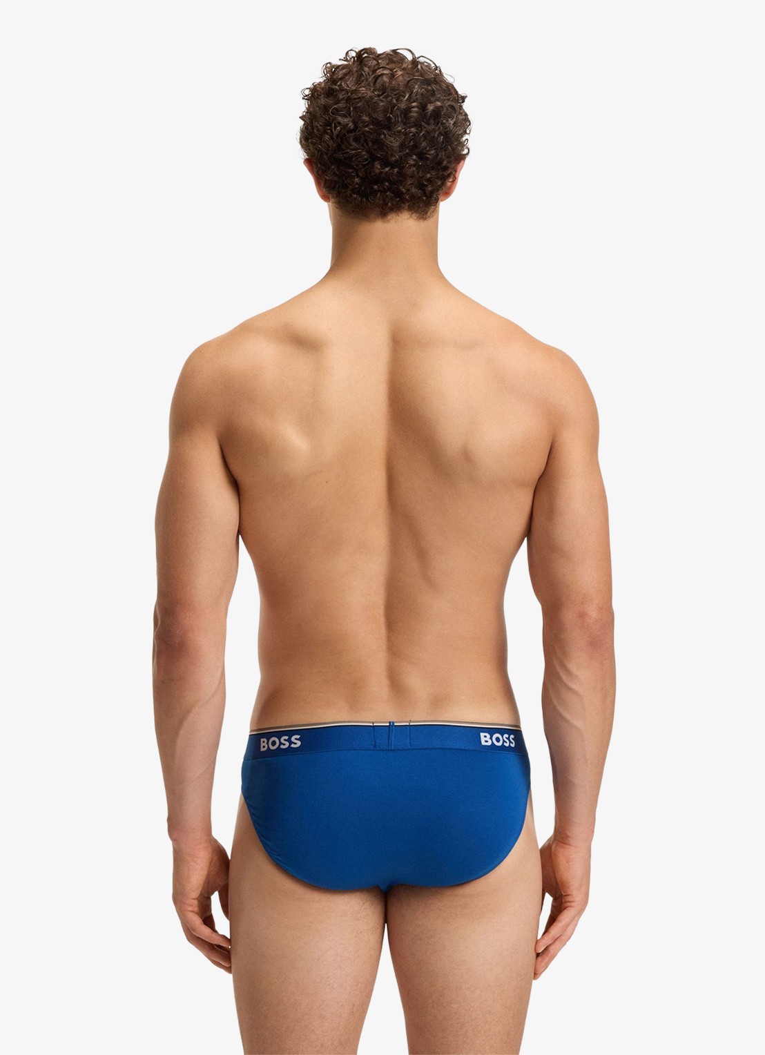 BOSS Slip met logoband in 3-pack - achterkant 7 blauw