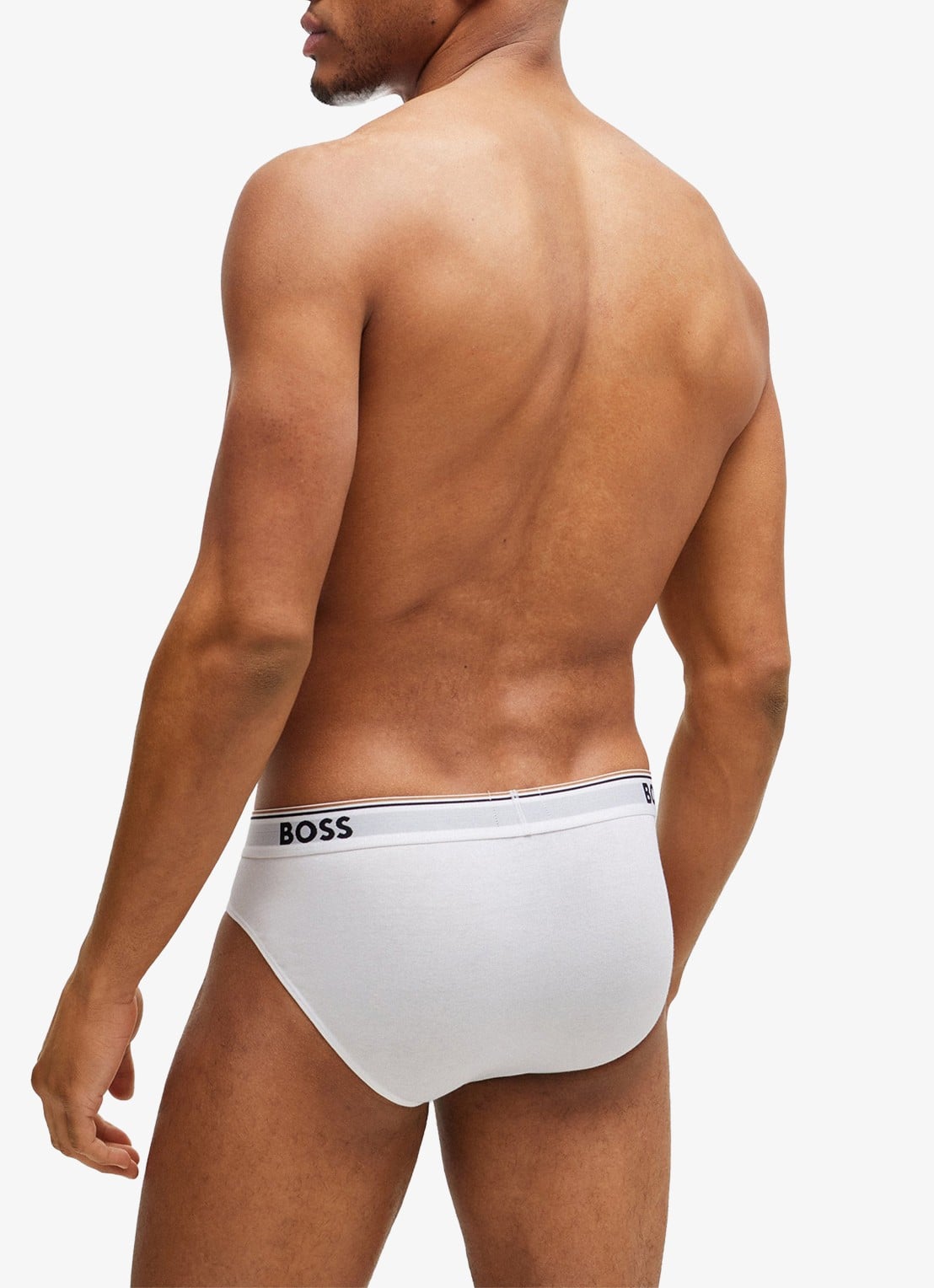 BOSS Slip met logoband in 3-pack - achterkant 3 wit