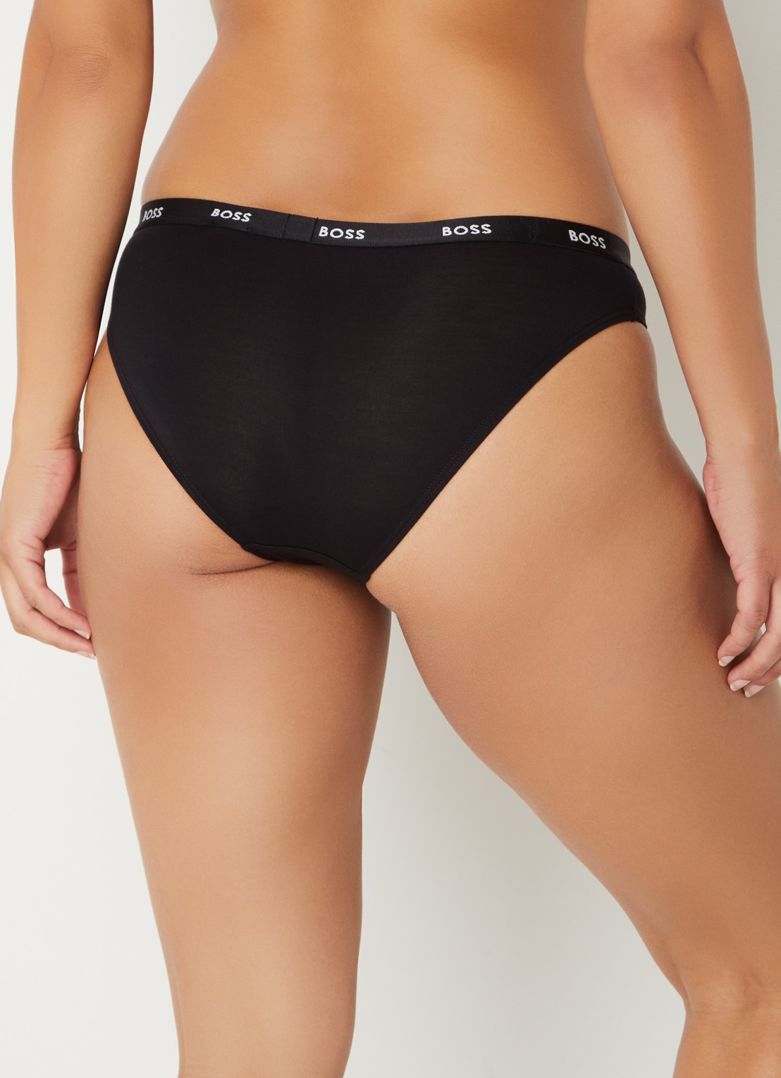 BOSS Slip met logoband - achterkant 3 zwart
