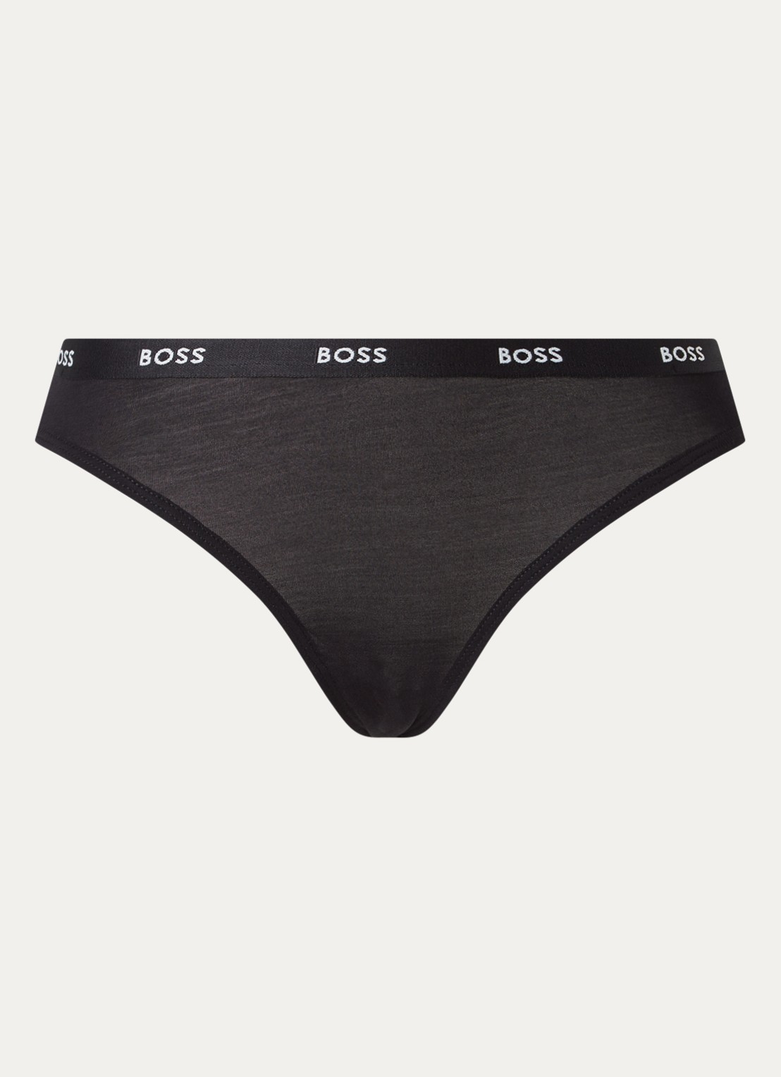 BOSS Slip met logoband - voorkant zwart