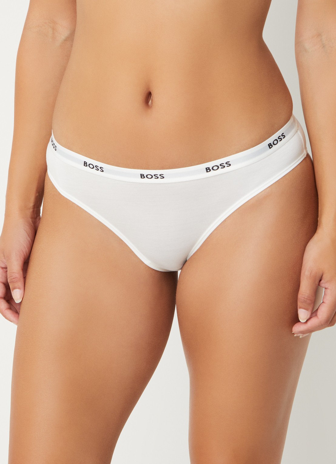 BOSS Slip met logoband - detail 4 wit
