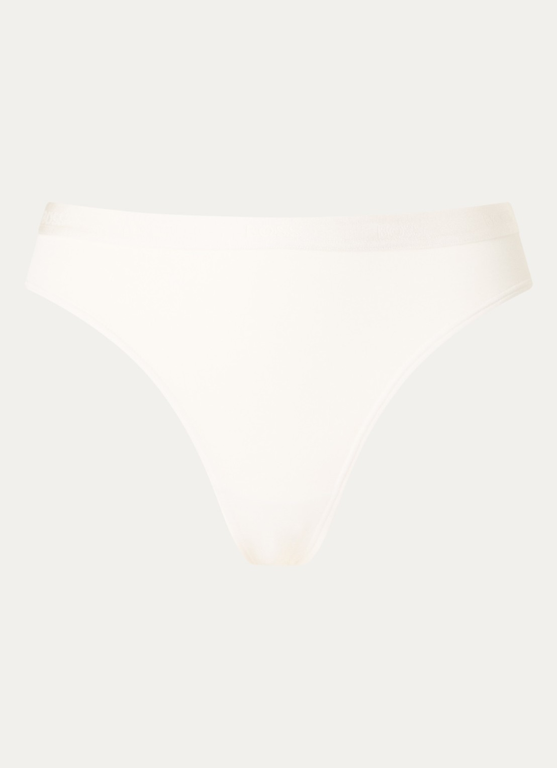 BOSS Slip met logoband - voorkant gebroken wit