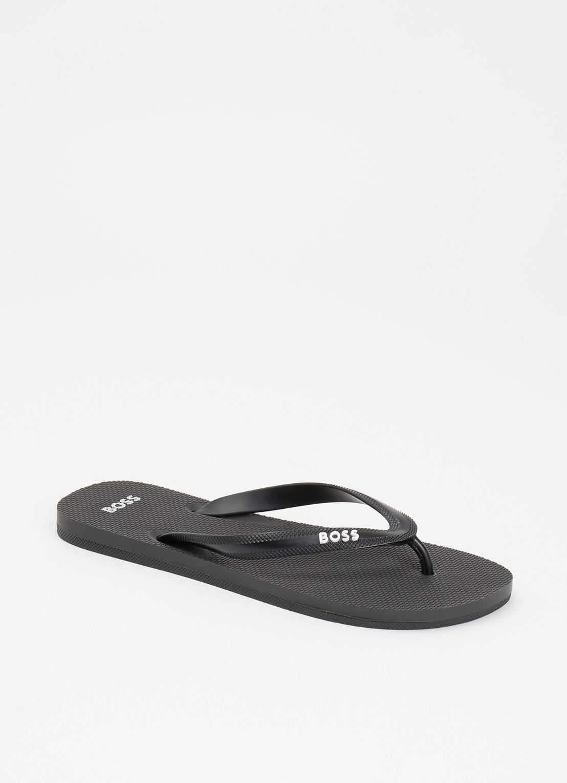BOSS Slipper met logo - voorkant 5 zwart