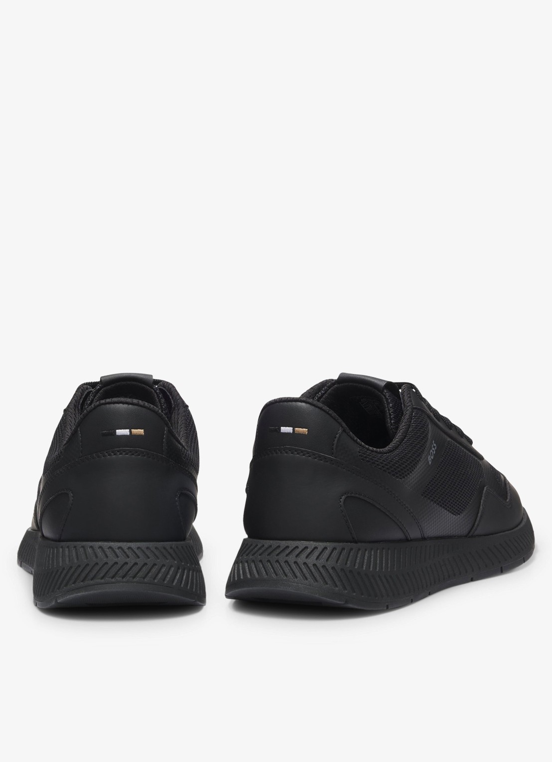 BOSS Sneaker met logo - achterkant zwart