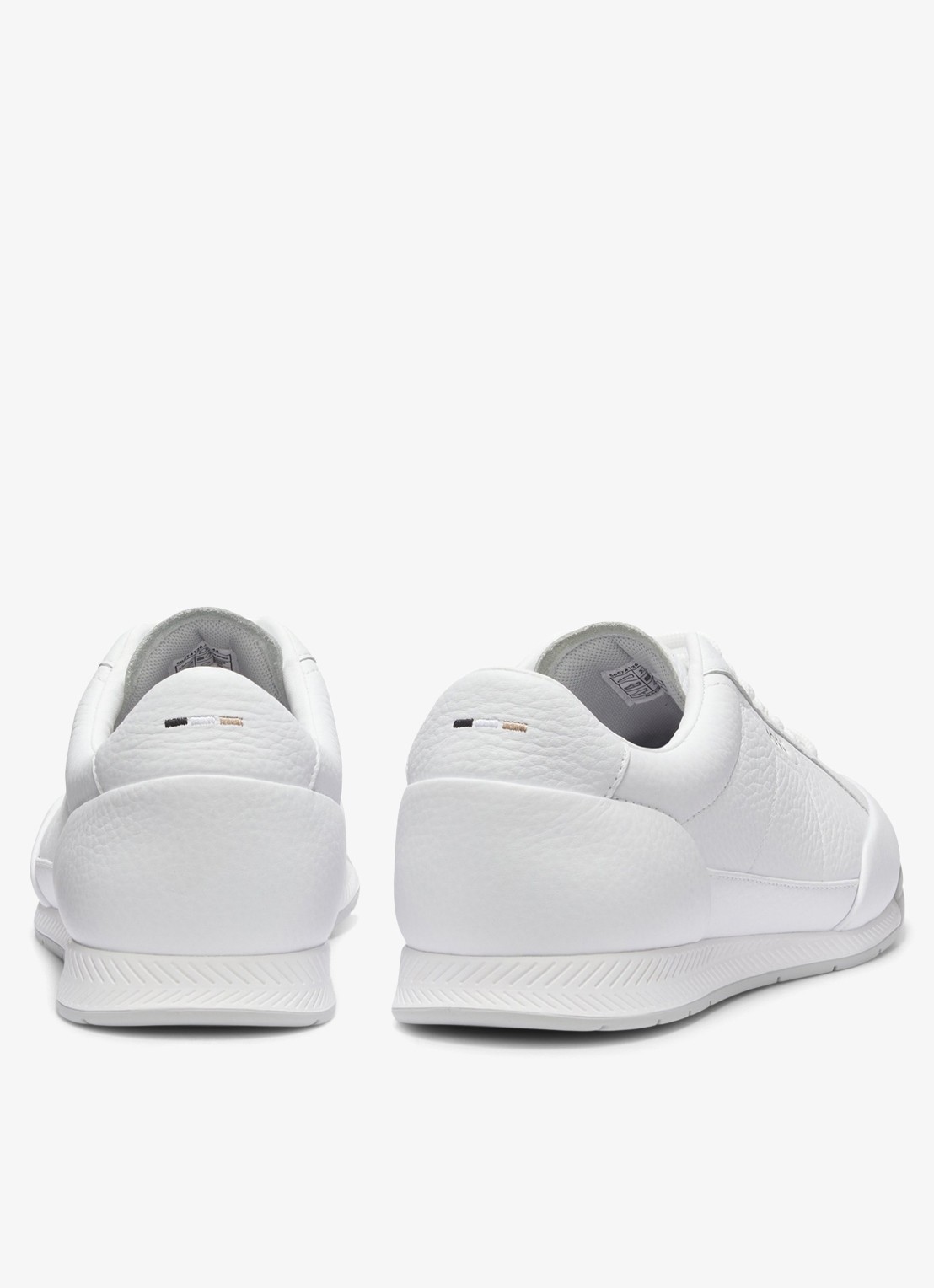 BOSS Sneaker met logo - achterkant 3 gebroken wit