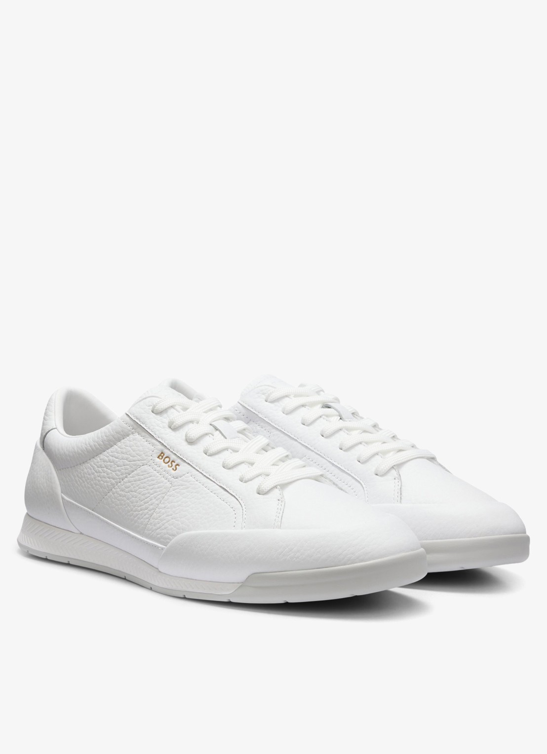 BOSS Sneaker met logo - detail gebroken wit