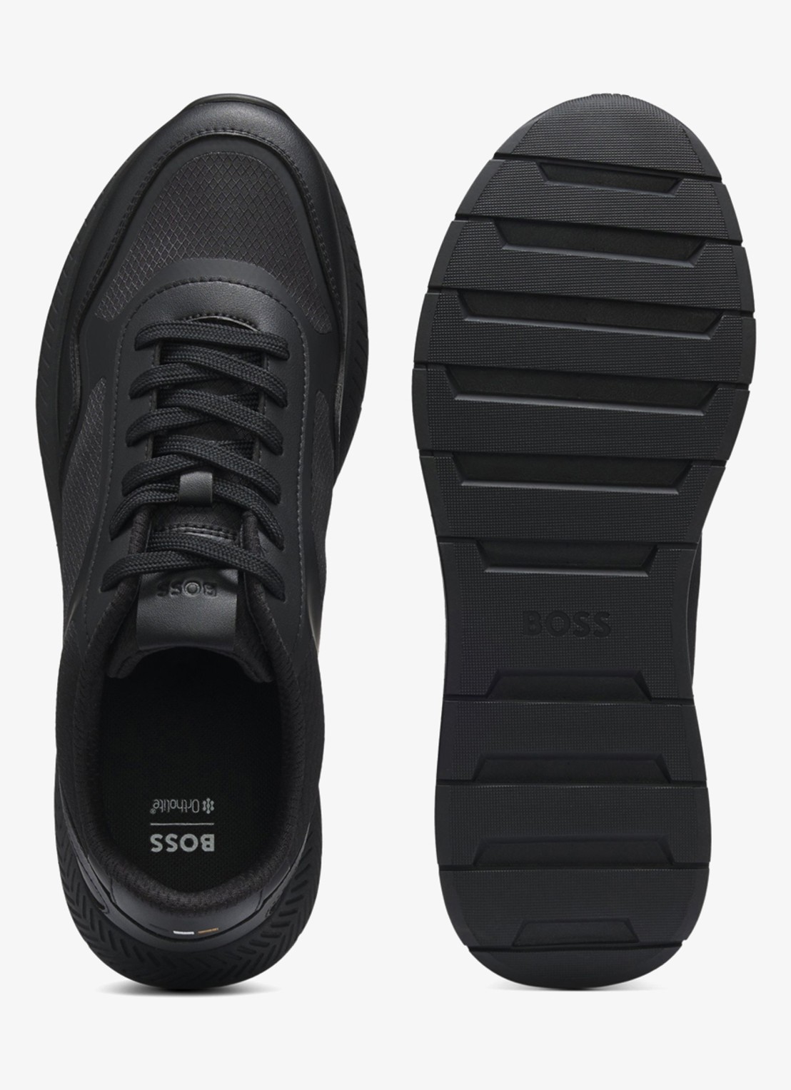 BOSS Sneaker met logo - detail 4 zwart