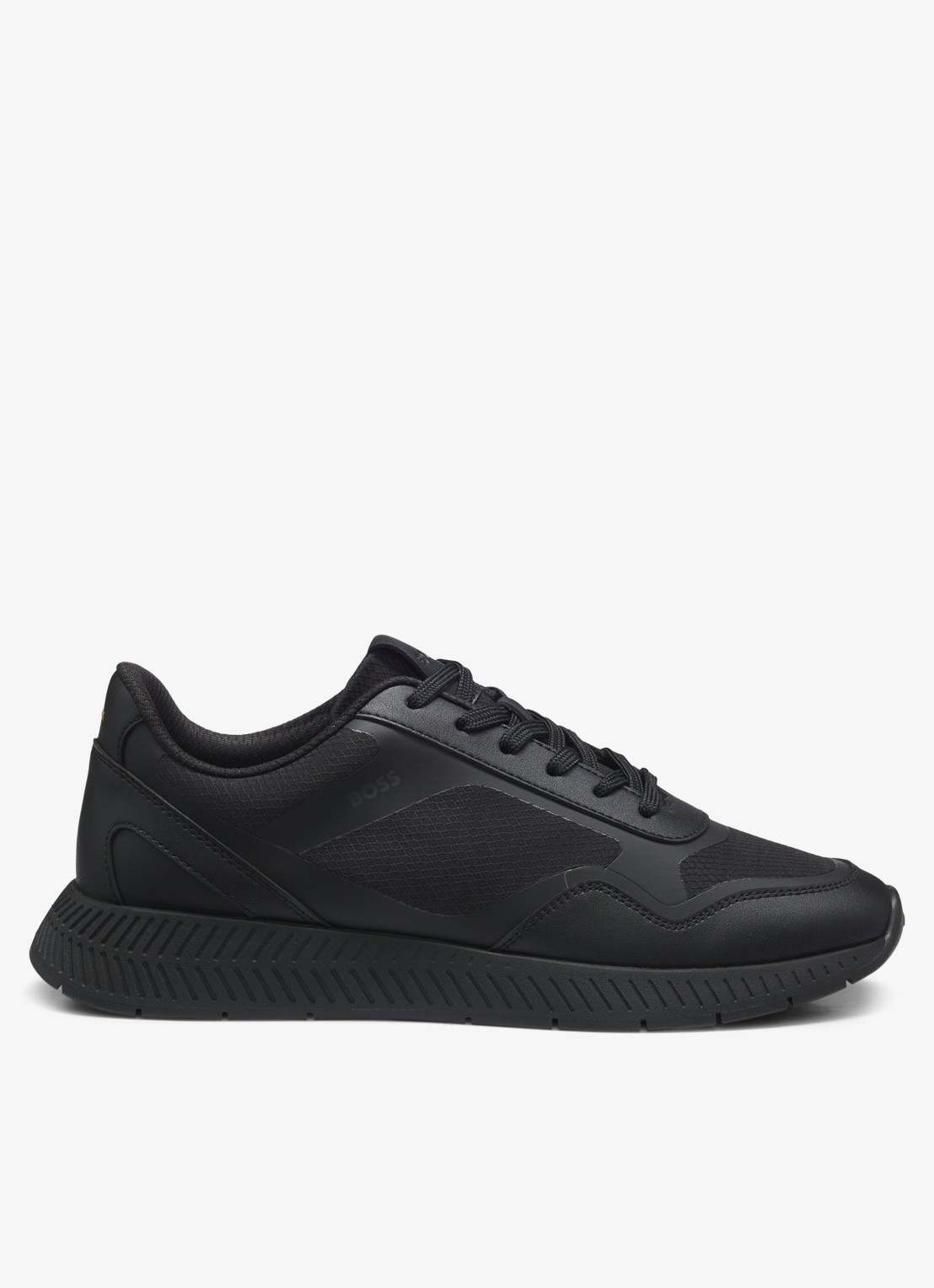 BOSS Sneaker met logo - voorkant zwart