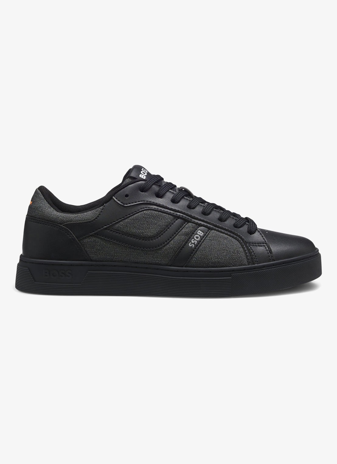 BOSS Sneaker met logo - voorkant 2 zwart