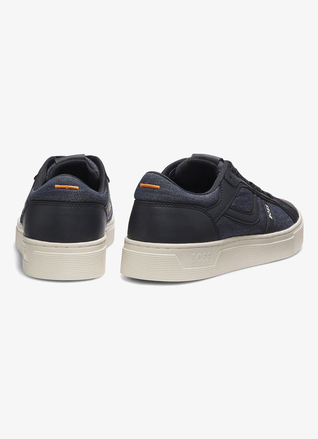 BOSS Sneaker met logo - detail 4 donkerblauw