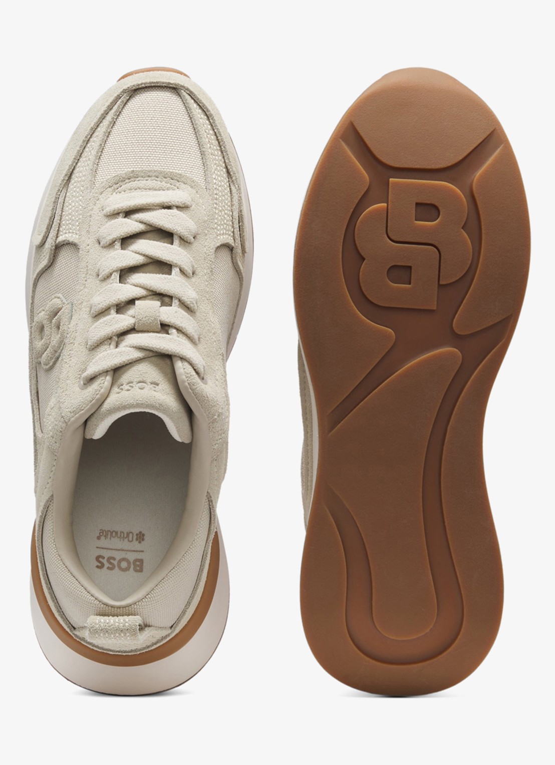 BOSS Sneaker met logo - detail 3 beige
