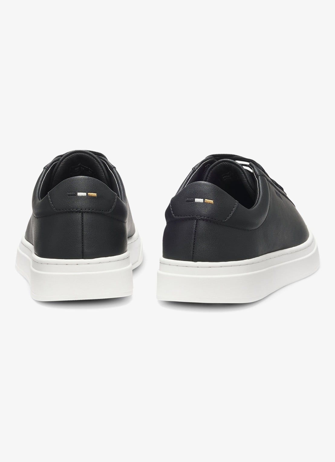 BOSS Sneaker van leer - achterkant zwart