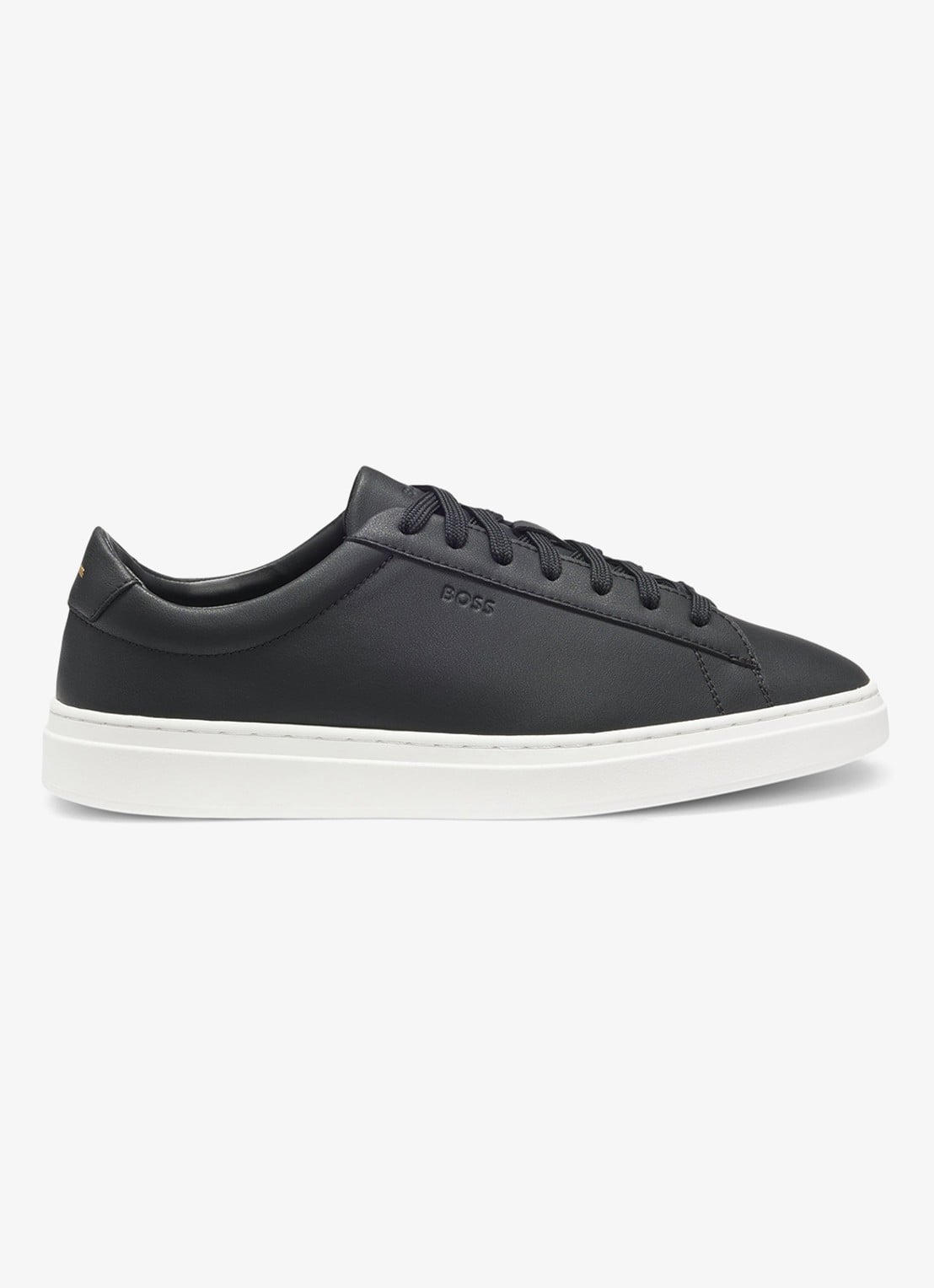 BOSS Sneaker van leer - detail 4 zwart
