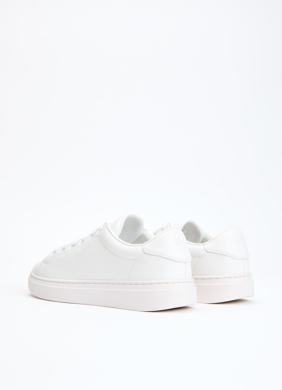 BOSS Sneaker van leer - achterkant wit