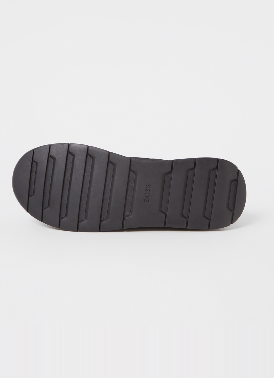 BOSS Sneakers van verschillende materialen met gebreide bovenzijde en suède details - detail 5 black-001 / zwart