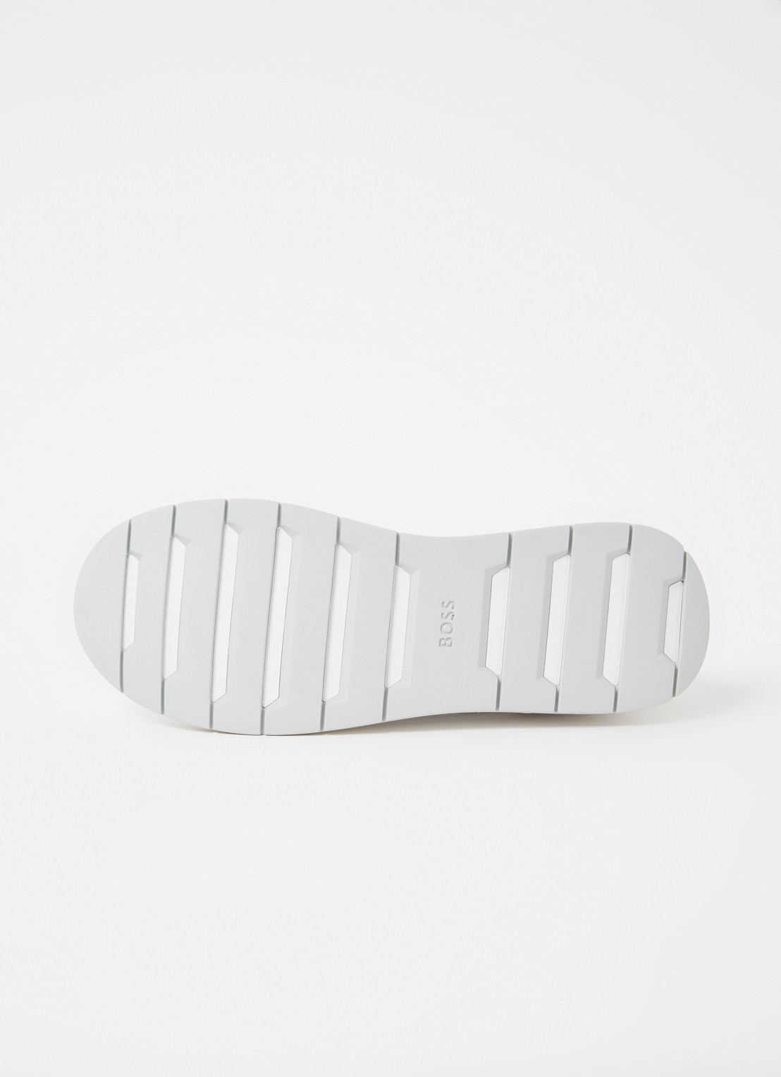 BOSS Sneakers van verschillende materialen met gebreide bovenzijde en suède details - detail 5 white-100 / wit