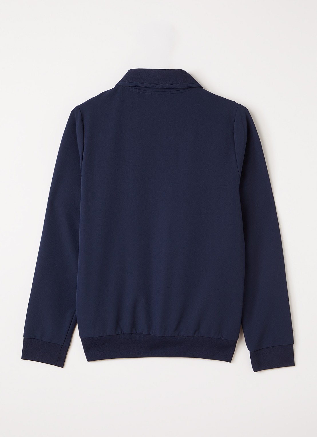 BOSS Softshell jack met logoborduring - achterkant 3 donkerblauw