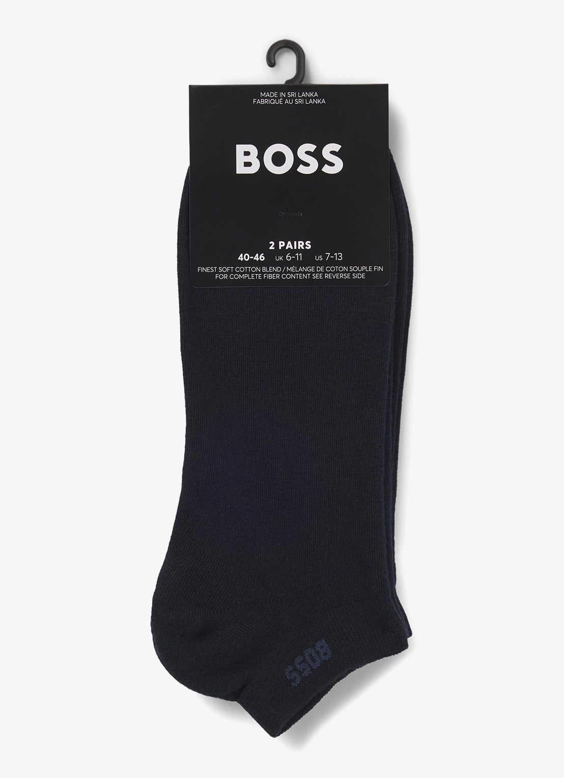 BOSS Sokken in 2-pack - voorkant 2 donkerblauw