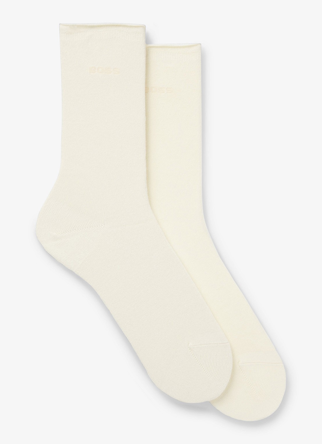 BOSS Sokken in 2-pack - voorkant 3 creme
