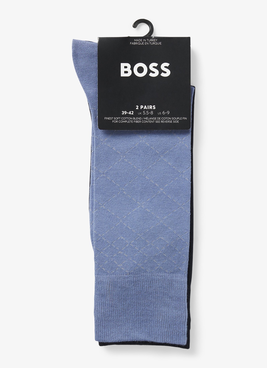 BOSS Sokken in katoenblend in 2-pack - detail 3 blauw
