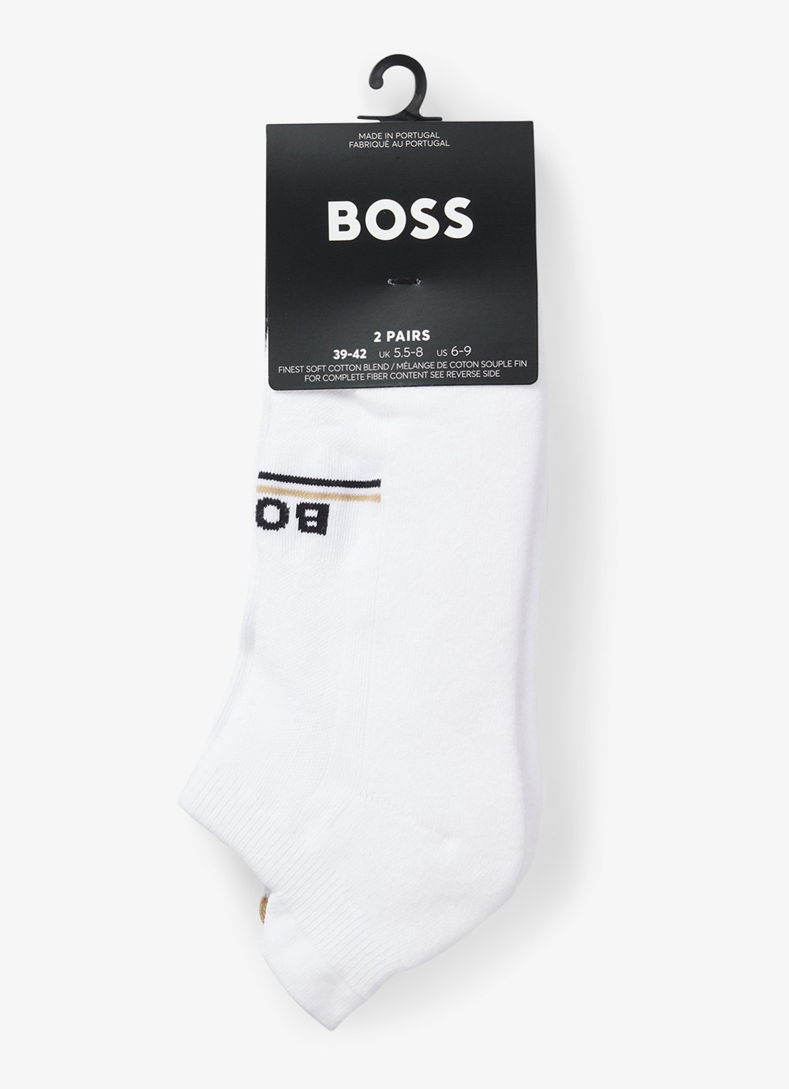 BOSS Sokken in katoenblend in 2-pack - achterkant wit