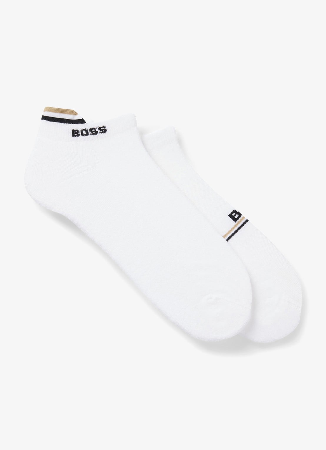 BOSS Sokken in katoenblend in 2-pack - voorkant 2 wit