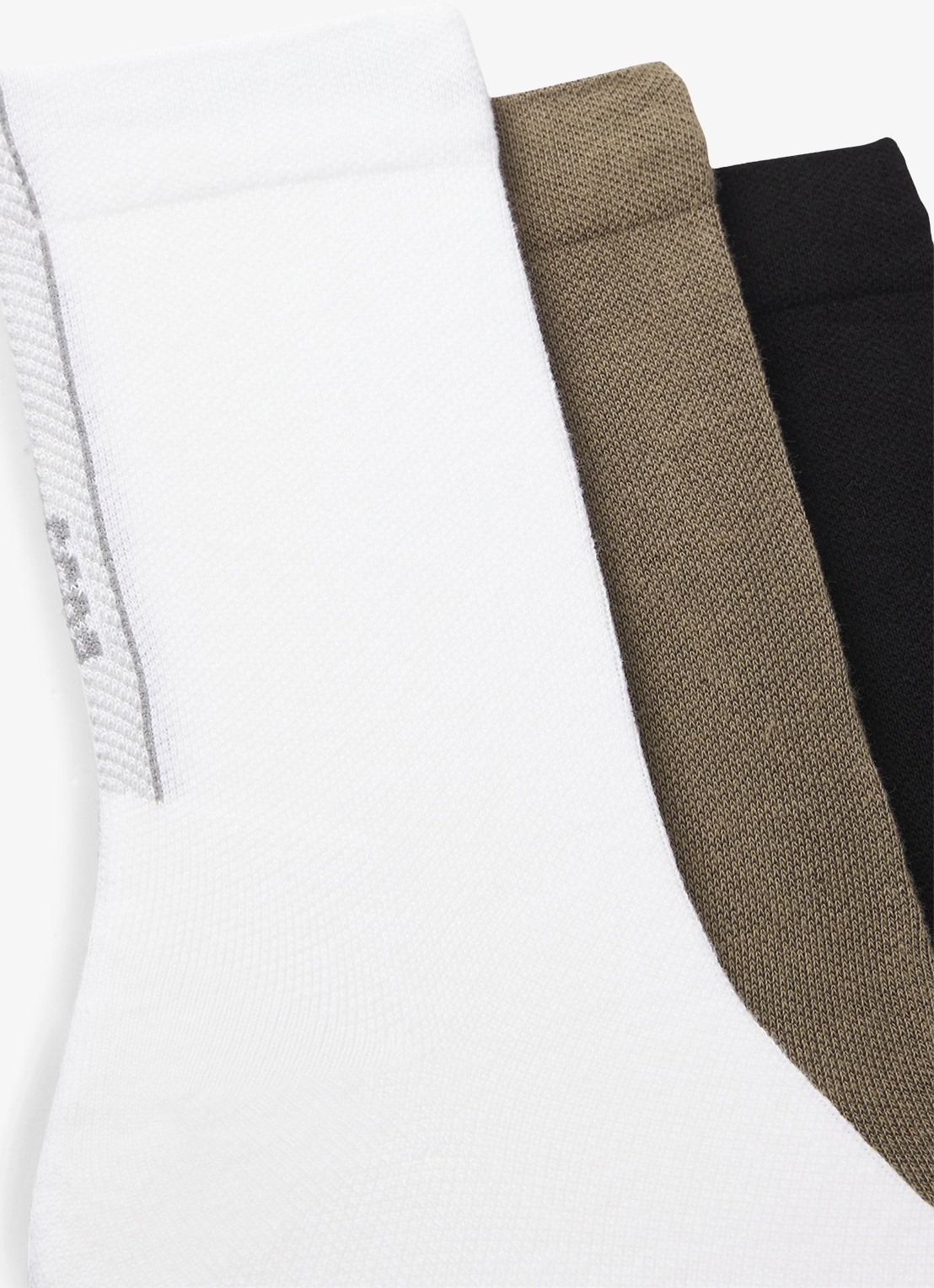BOSS Sokken in katoenblend in 3-pack - detail beige