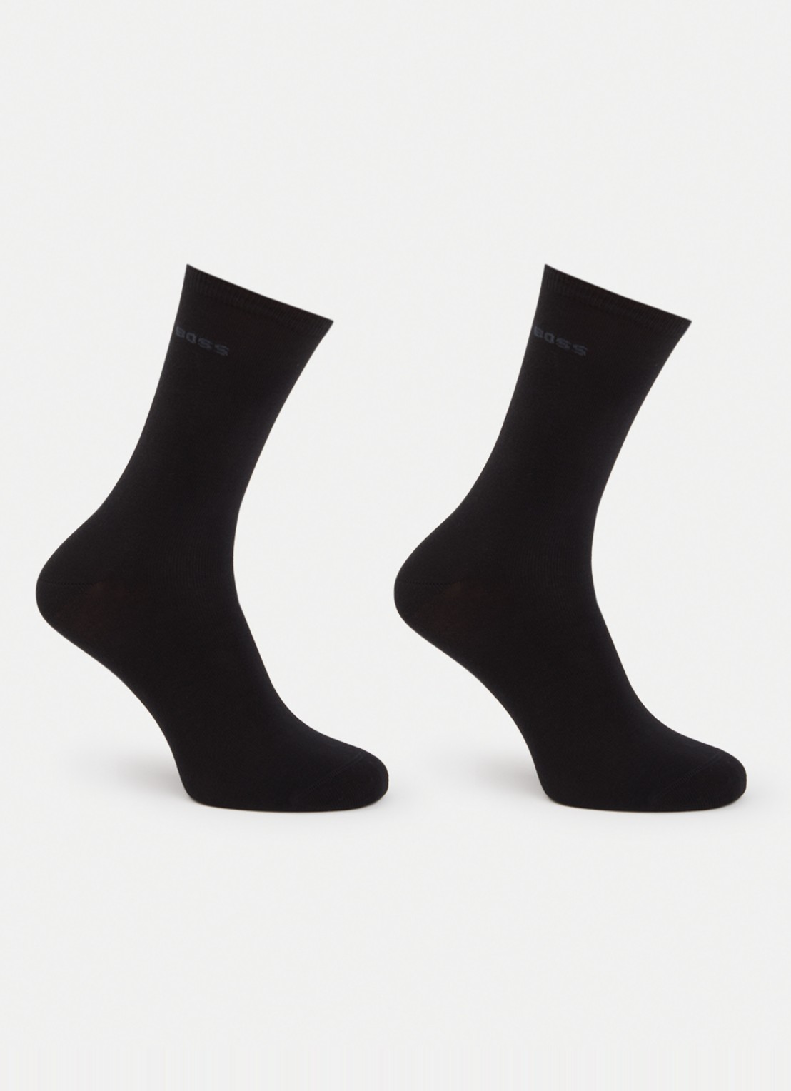 BOSS Sokken in katoenblend met logo in 2-pack - voorkant black-001 / zwart