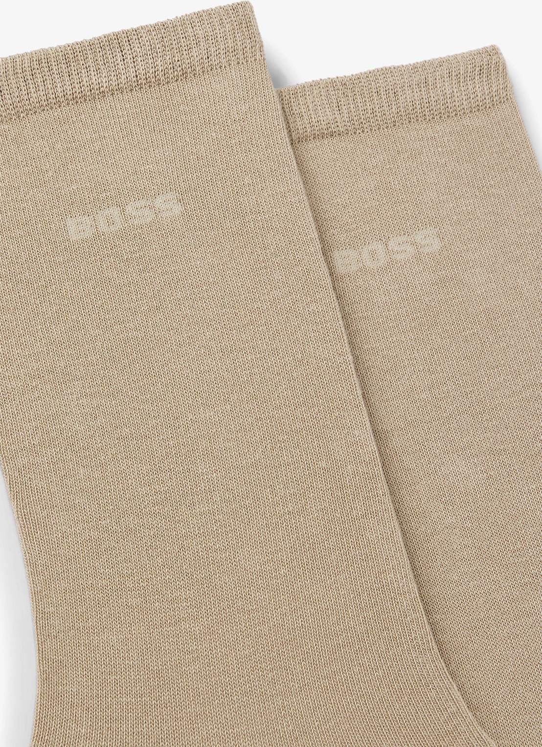 BOSS Sokken in katoenblend met logo in 2-pack - detail 2 medium beige-261 / beige