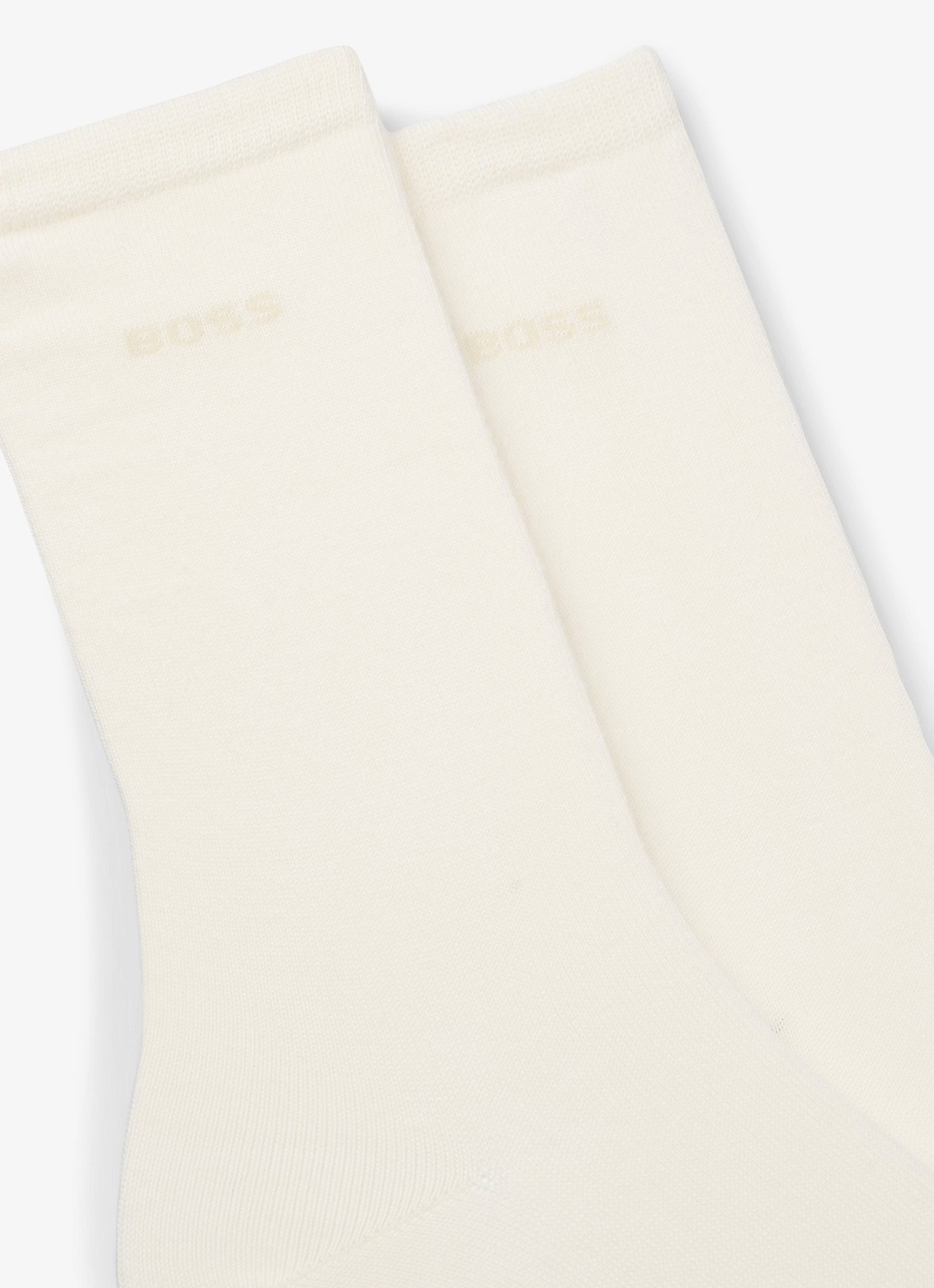 BOSS Sokken in katoenblend met logo in 2-pack - detail 3 open white-119 / wit