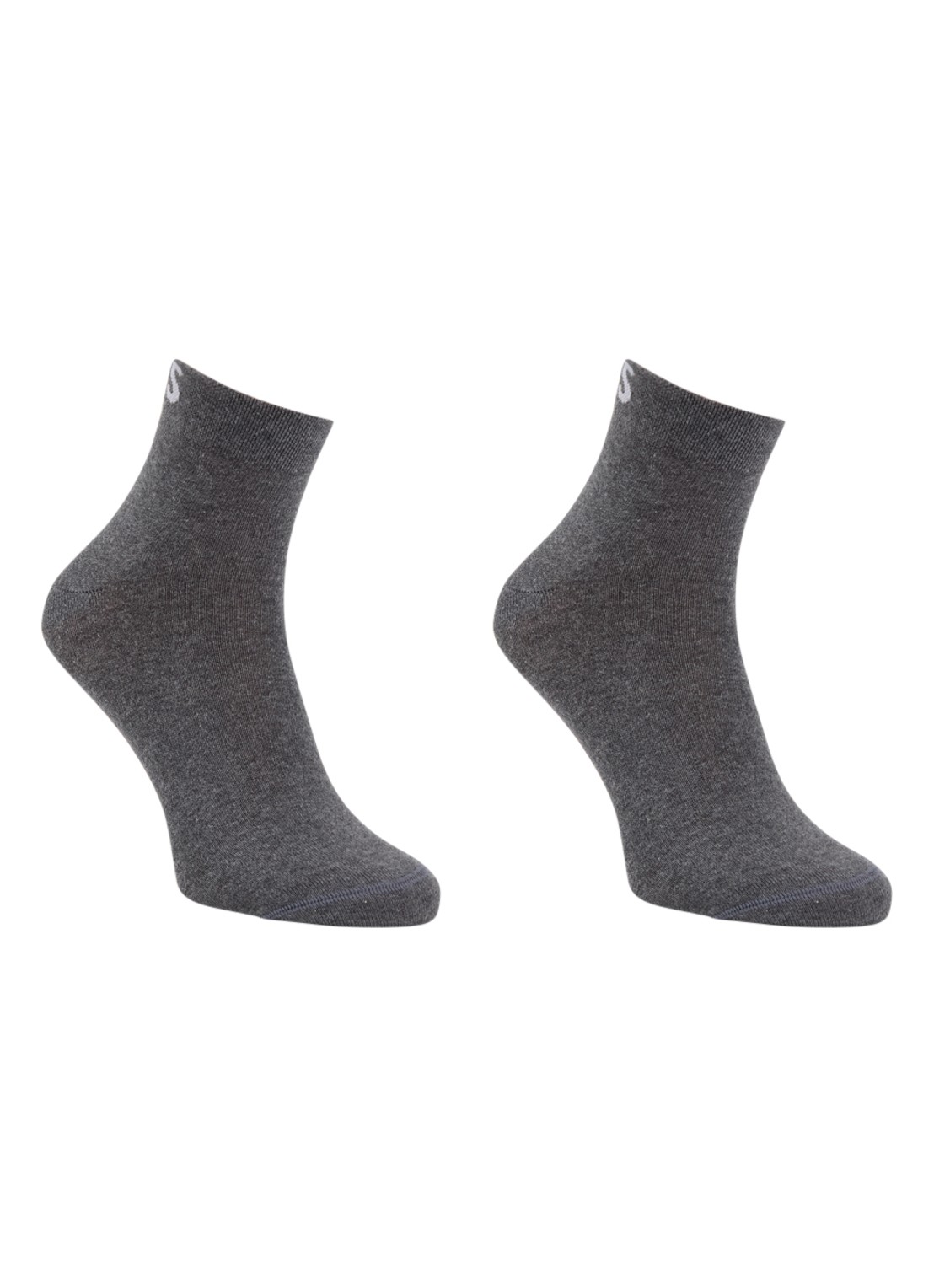 BOSS Sokken met logo in 2-pack - voorkant medium grey-031 / grijs