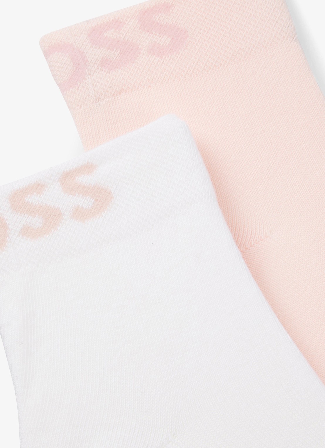 BOSS Sokken met logo in 2-pack - detail light/pastel pink-681 / roze