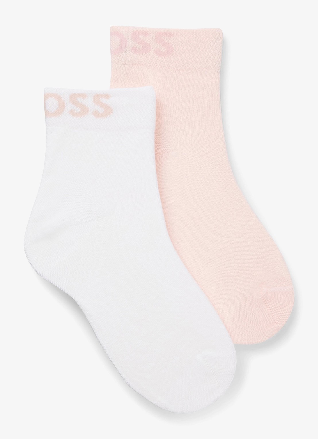 BOSS Sokken met logo in 2-pack - voorkant 2 light/pastel pink-681 / roze