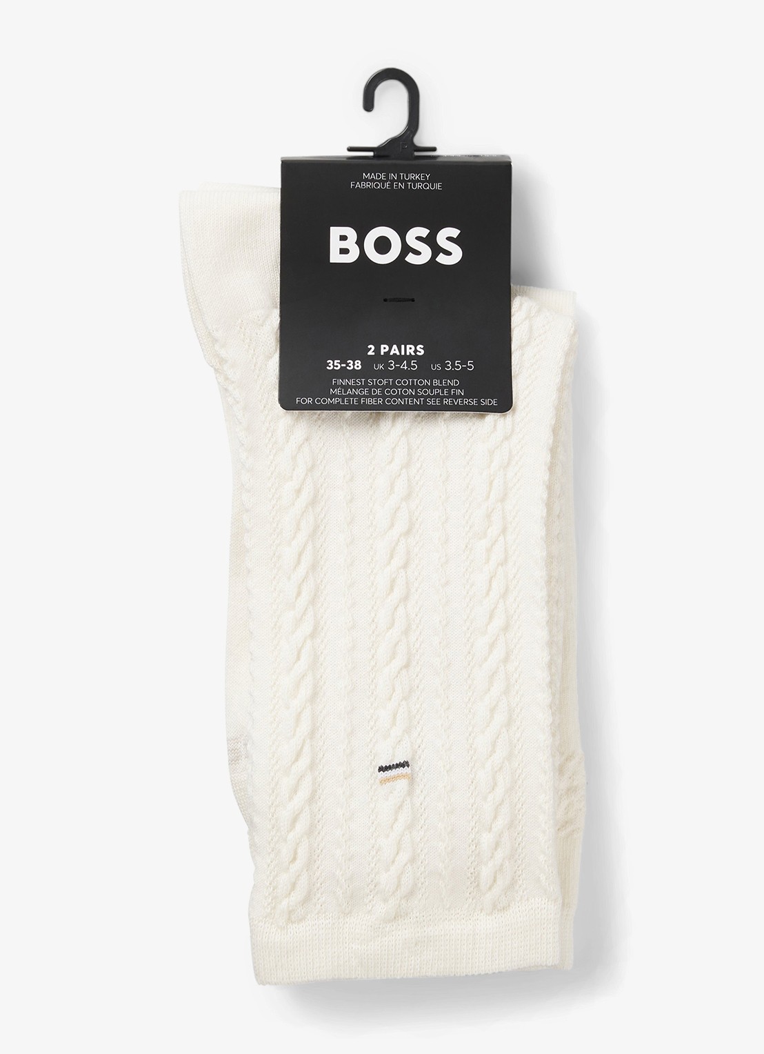 BOSS Sokken met logo in 2-pack - detail 2 gebroken wit