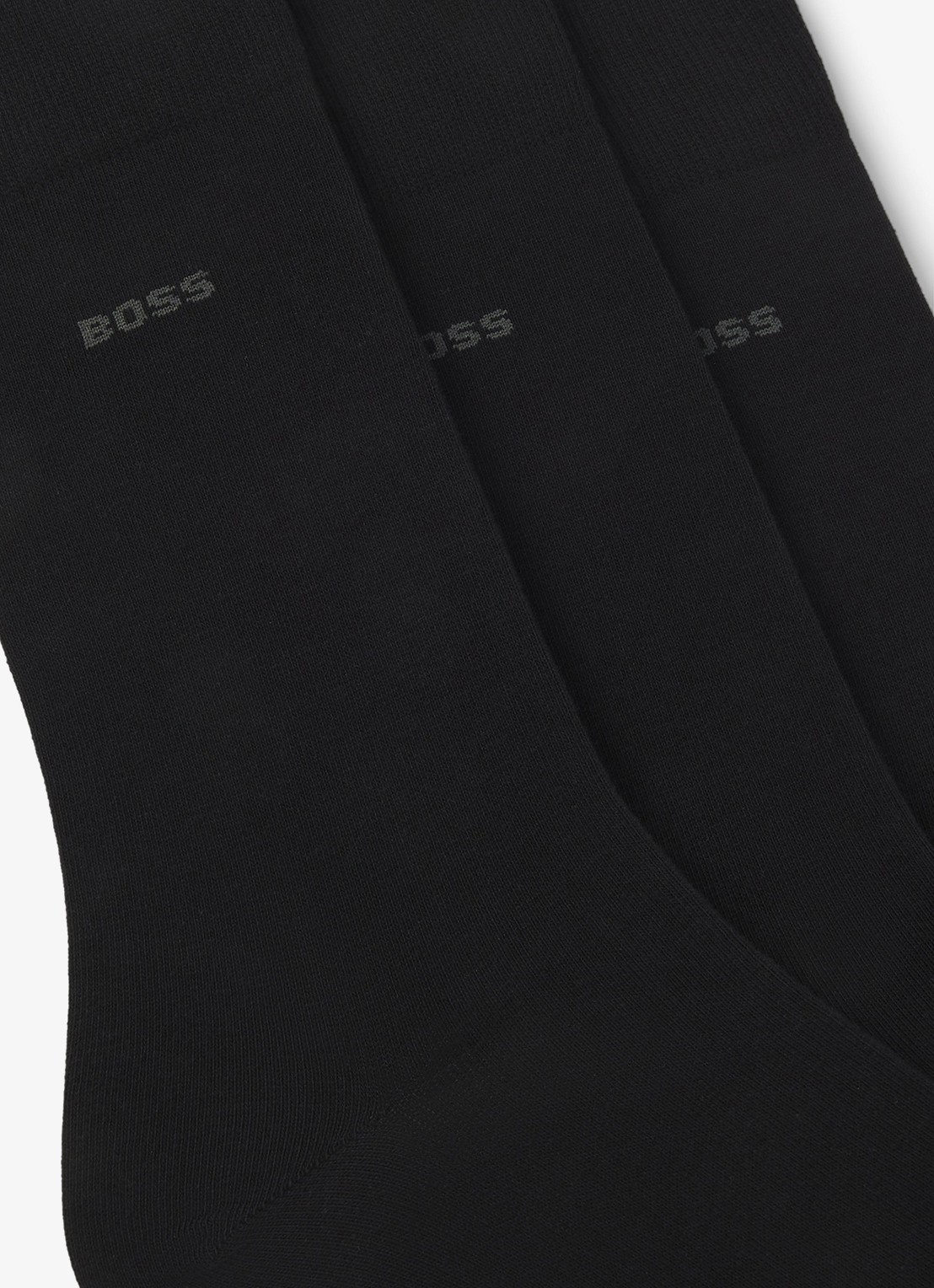 BOSS Sokken met logo in 3-pack - detail zwart