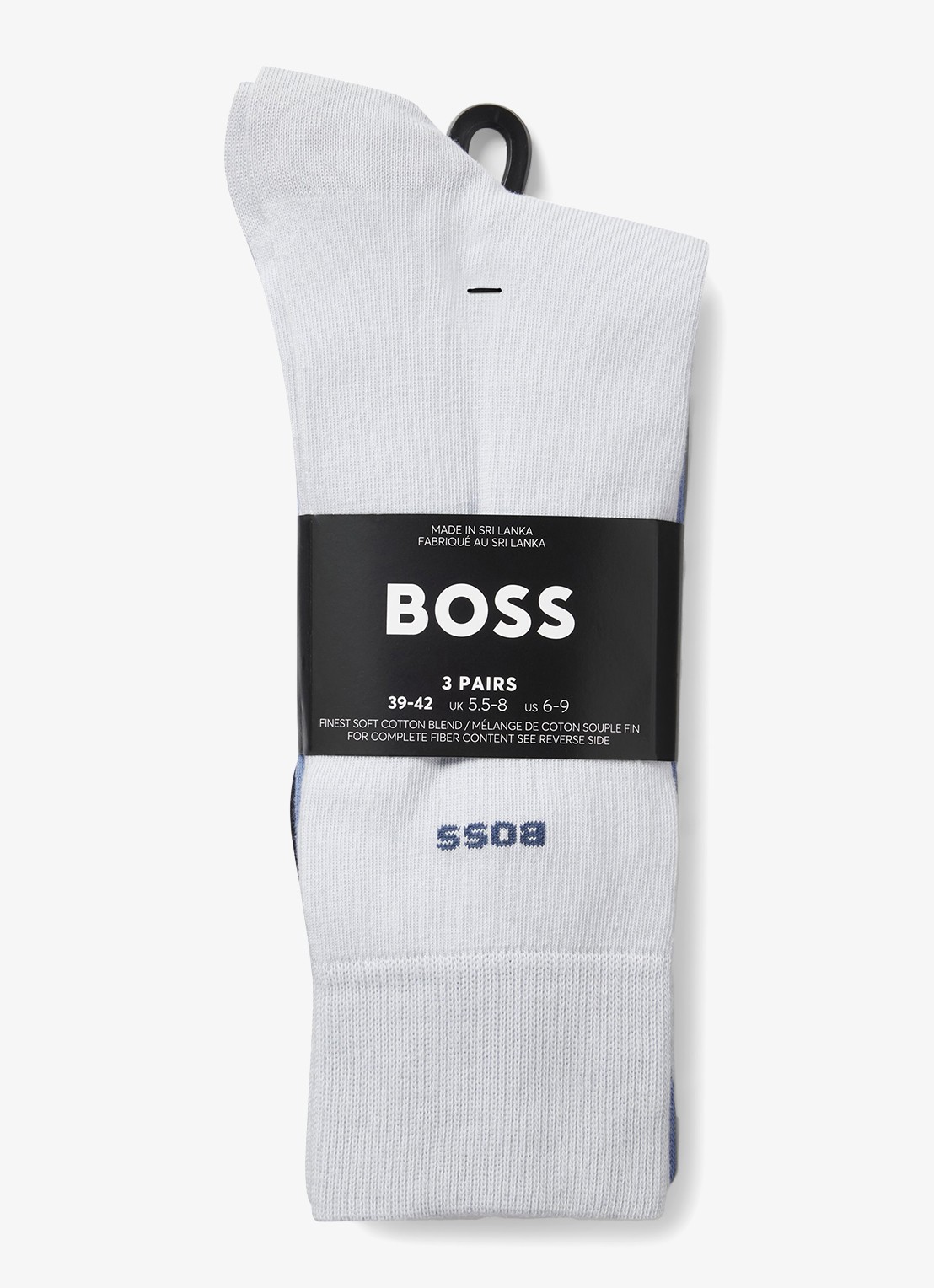 BOSS Sokken met logo in 3-pack - detail blauw